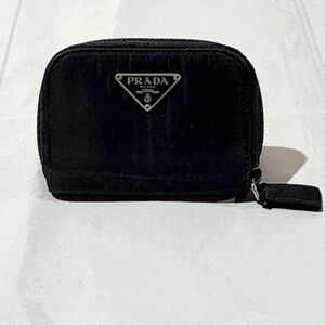 Prada Black Compact Key Holder/Wallet/Coin Purse
